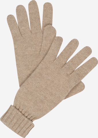 LeGer Premium - Guantes con dedos 'Kiara' en marrón: frente