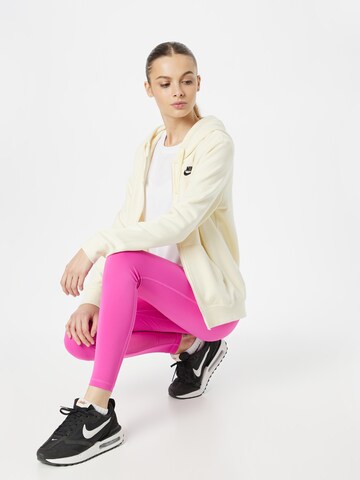 Nike Sportswear Bluza rozpinana 'Club Fleece' w kolorze biały