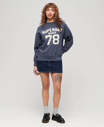 Superdry Bluzka sportowa w kolorze niebieski