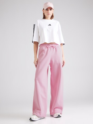 ADIDAS SPORTSWEARWide Leg/ Široke nogavice Sportske hlače 'ALL SZN' - roza boja