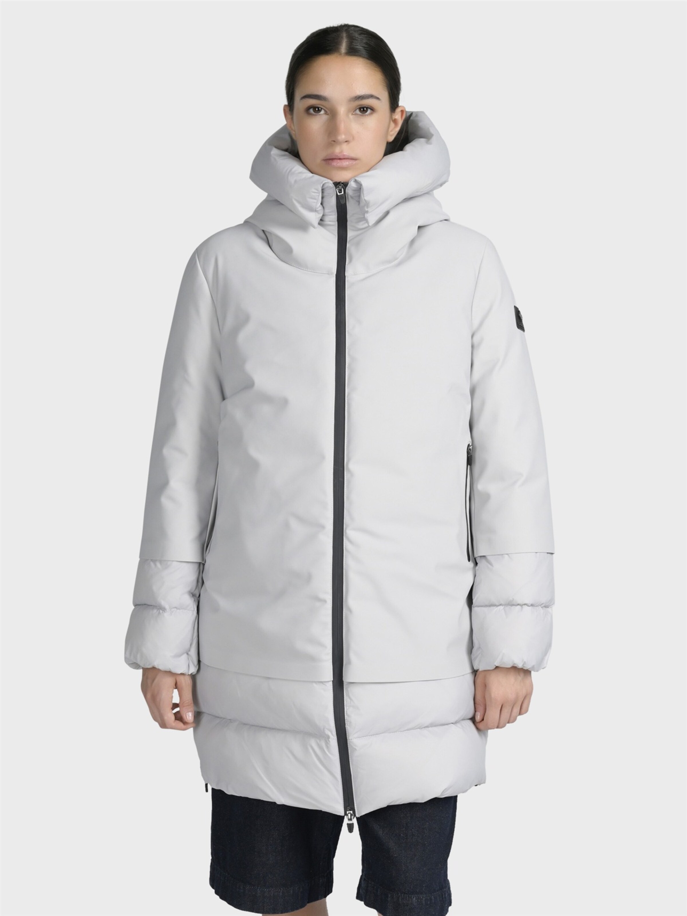 Canadian Classics Zimní parka ' BECANCOUR LONG ' – šedá: přední strana
