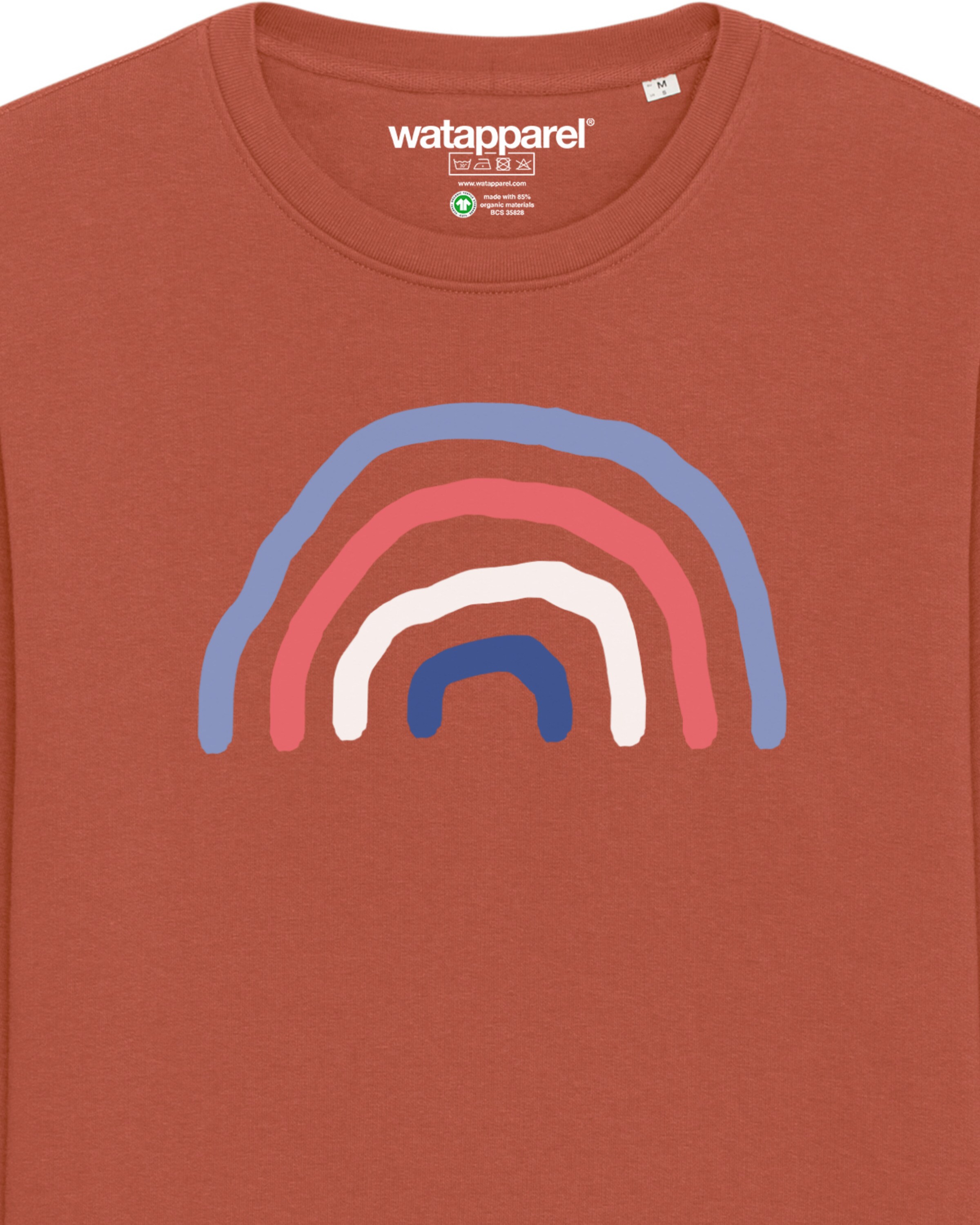 Sweat-shirt ' Regenbogen ' Watapparel en marron