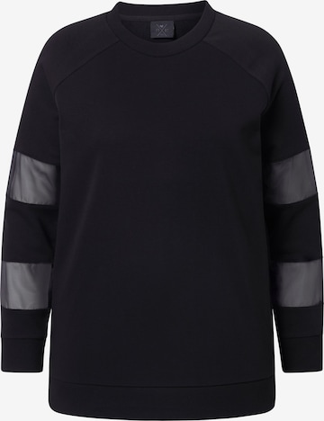 Ulla Popken Collegepaita värissä musta: etupuoli