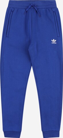 ADIDAS ORIGINALS - Tapered Calças 'Adicolor' em azul: frente