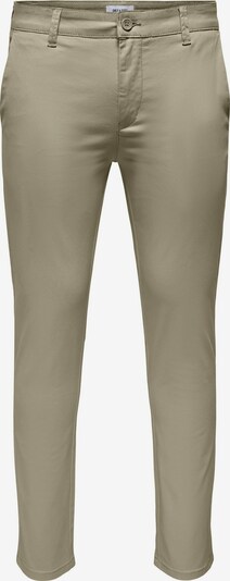 Only & Sons Chino 'Mark' in de kleur Olijfgroen, Productweergave