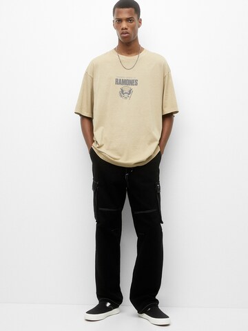Pull&Bear T-Shirt in Beige