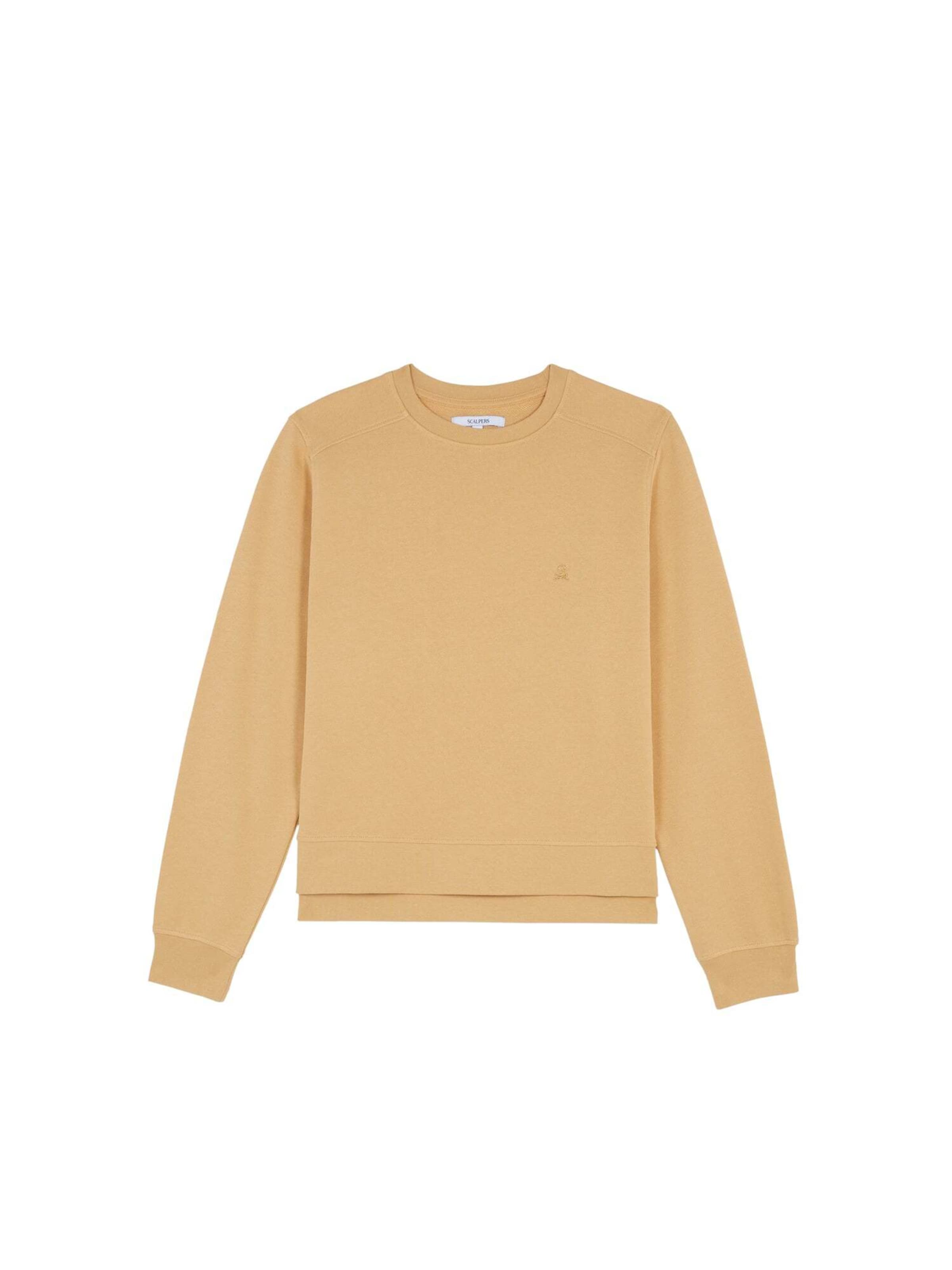 Sweat-shirt Scalpers en jaune : devant