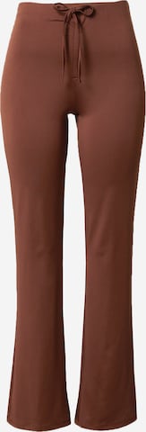 NLY by Nelly Flared Pants in Brown: front