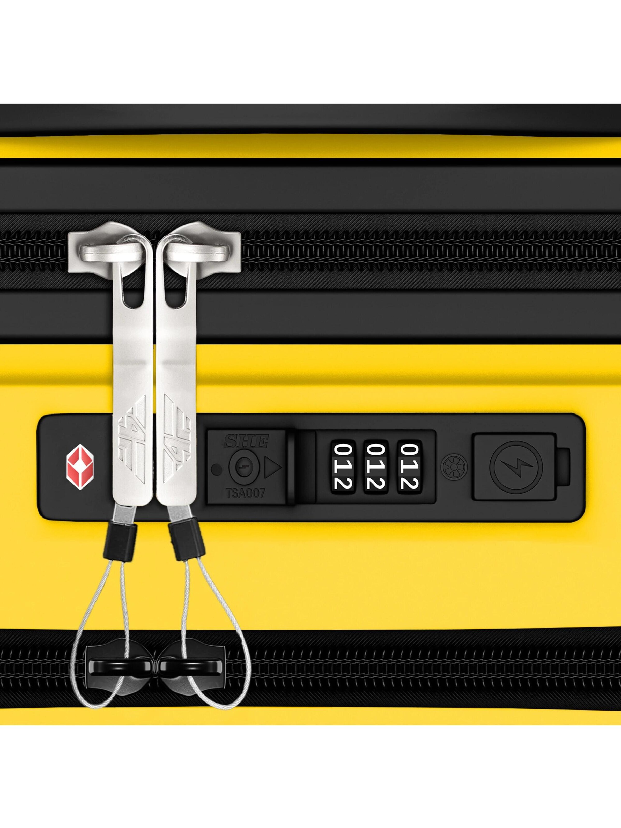 4FLY Suitcase Set 'Linea Lux' in Yellow