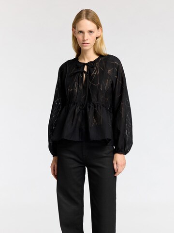 SELECTED Blouse in Zwart: voorkant