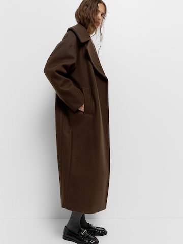 Pull&BearPrijelazni kaput - smeđa boja: prednji dio