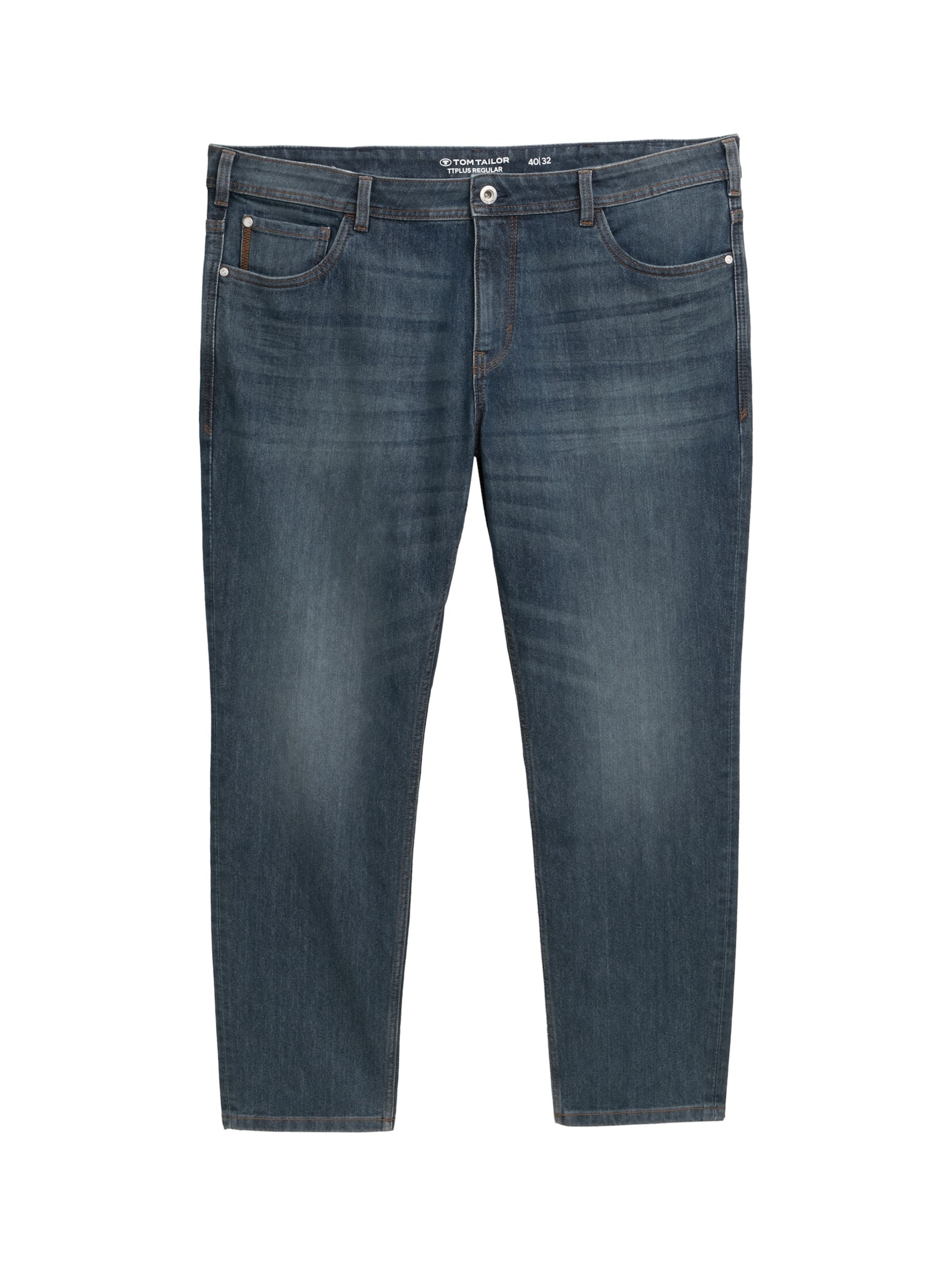 TOM TAILOR Men + Normalny krój Jeansy w kolorze niebieski: przód