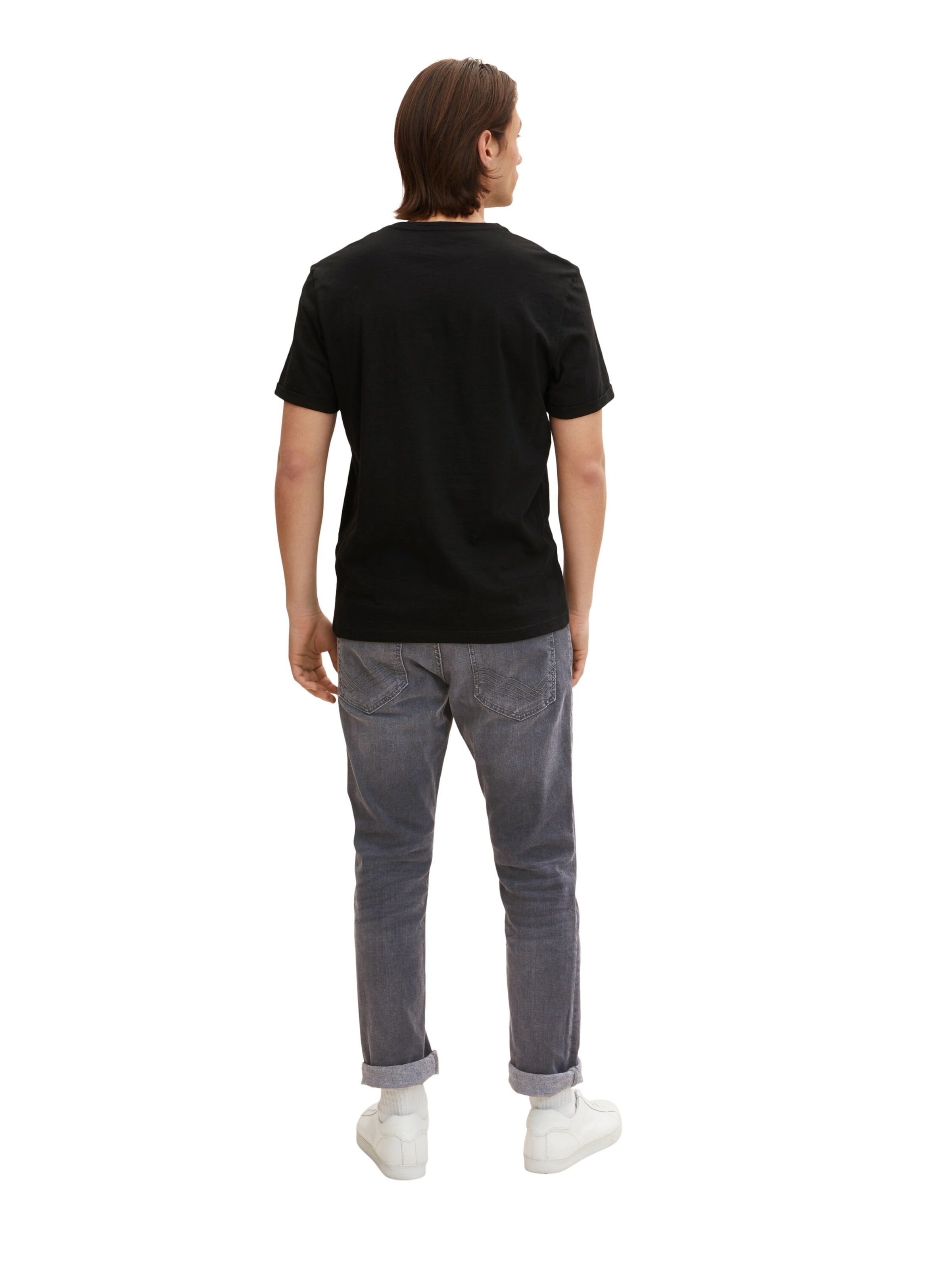 Männer Shirts TOM TAILOR T-Shirt in Schwarz - DD95205