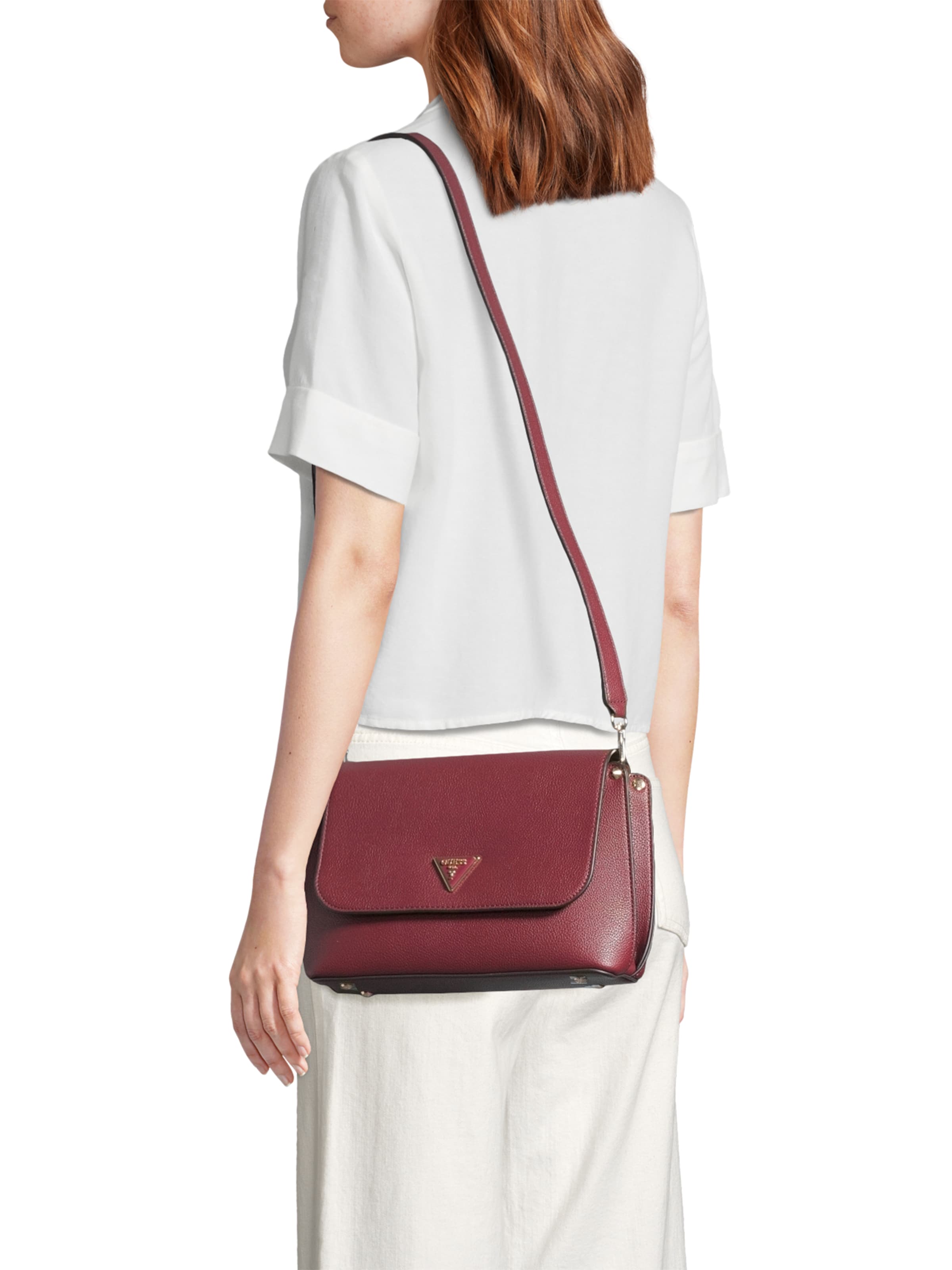 GUESS Crossbody Bag 'MERIDIAN II' in Red: front