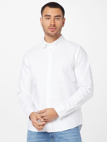 Regular fit Camicia 'Kristian' di Les Deux in bianco: frontale