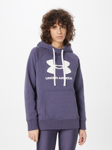 UNDER ARMOUR Sportief sweatshirt in Grijs: voorkant