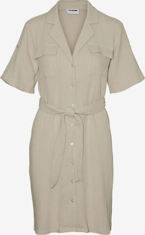 Robe-chemise Noisy may en gris : devant