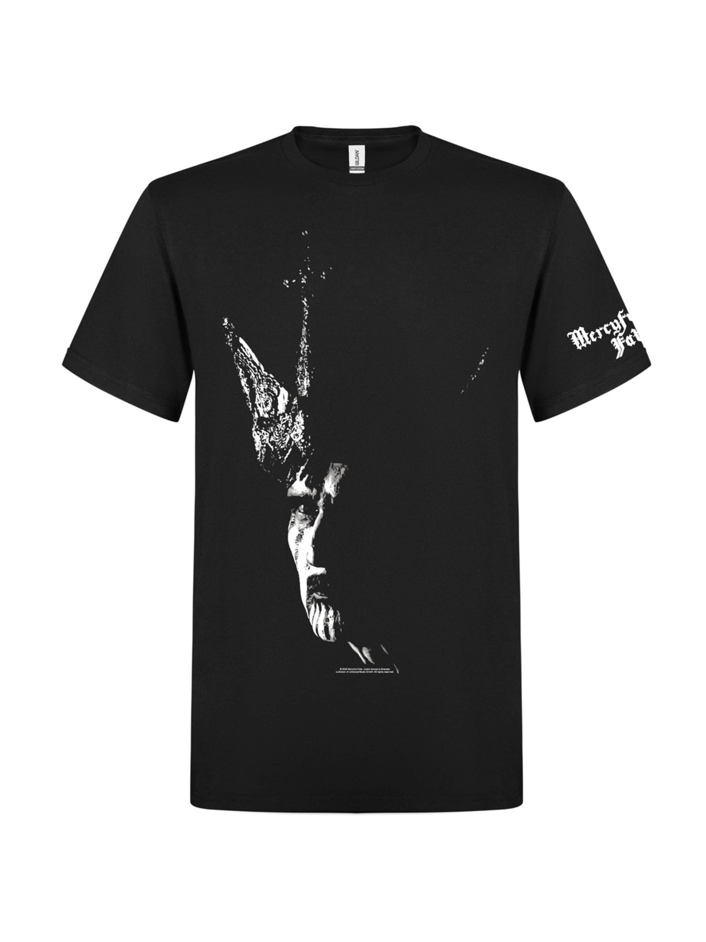 Maglietta 'Mercyful Fate  Crown T-Shirt' di Rockshirts in nero: frontale