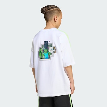 ADIDAS ORIGINALS Shirt 'Adidas Originals X Minecraft' in White
