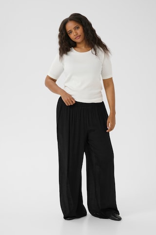 Loosefit Pantalon 'Alia' KAFFE CURVE en noir