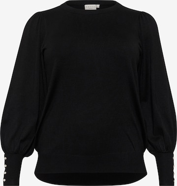 KAFFE CURVE Sweater 'KCLizzy' in Black: front