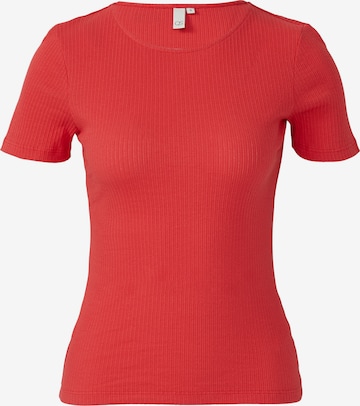QS Shirt in Rood: voorkant