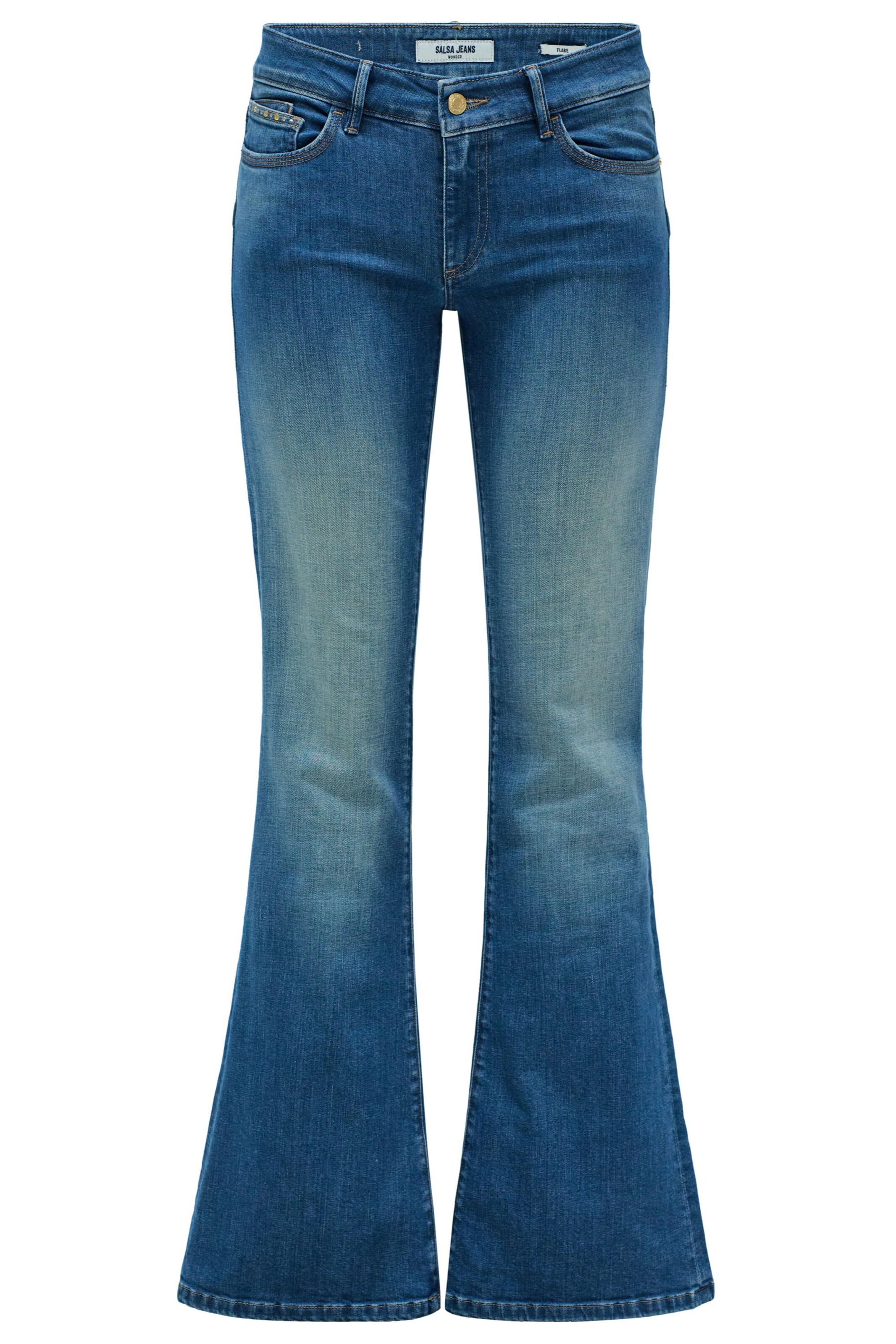 Salsa Jeans Flared Jeans 'Wonder' in Blauw: voorkant