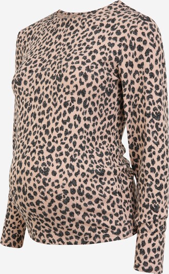 Pieces Maternity Shirt 'POLLY' in brown / black, Item view