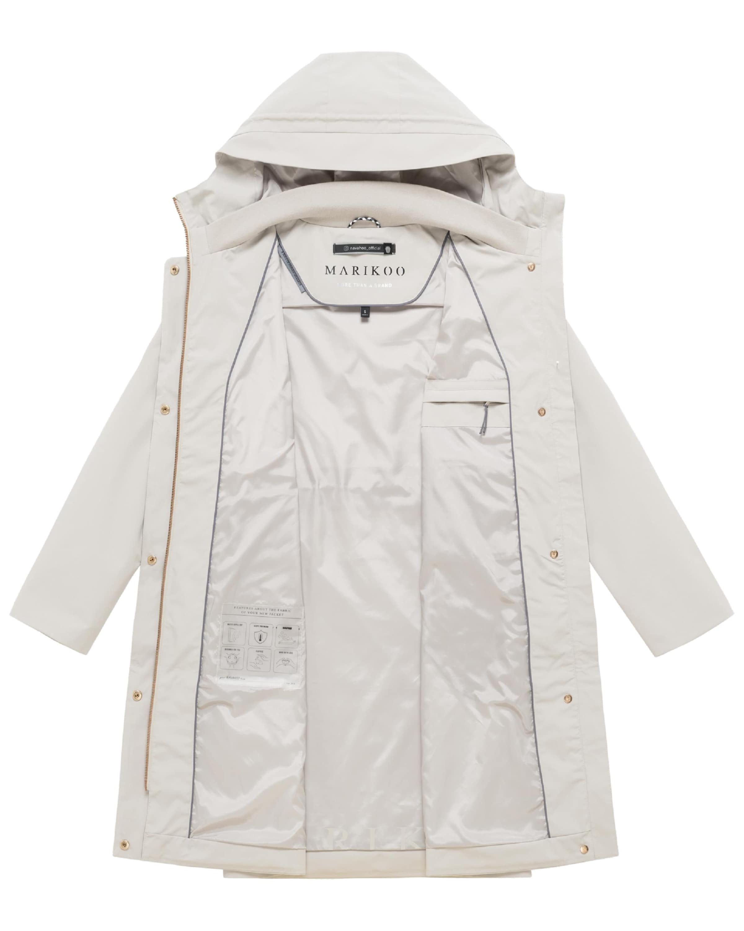 Parka mi-saison 'Zilandaa 16' MARIKOO en blanc