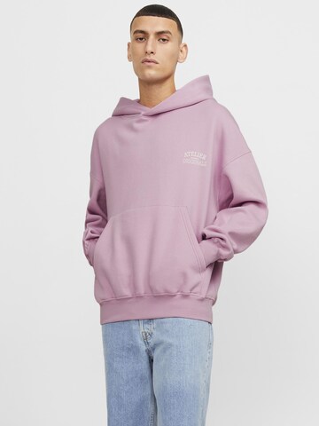 JACK & JONES Sweatshirt 'Santorini' i pink: forside