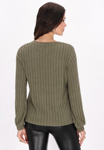 Pull-over faina en vert