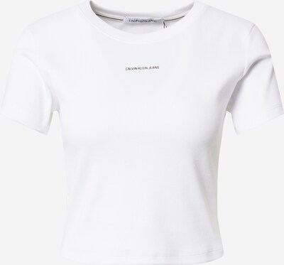 Tricou Calvin Klein Jeans pe negru / alb, Vizualizare produs