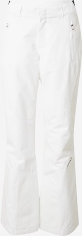 Spyder Regular Workout Pants 'WINNER' in White: front