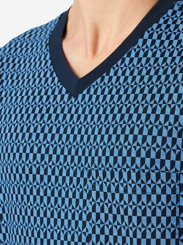 SCHIESSER Pyjama kort 'Comfort Nightwear' in Blauw