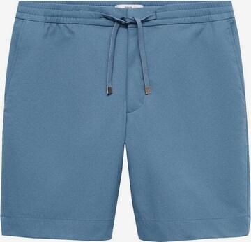 MANGO MAN Slimfit Shorts 'Antibesb' in Blau: predná strana