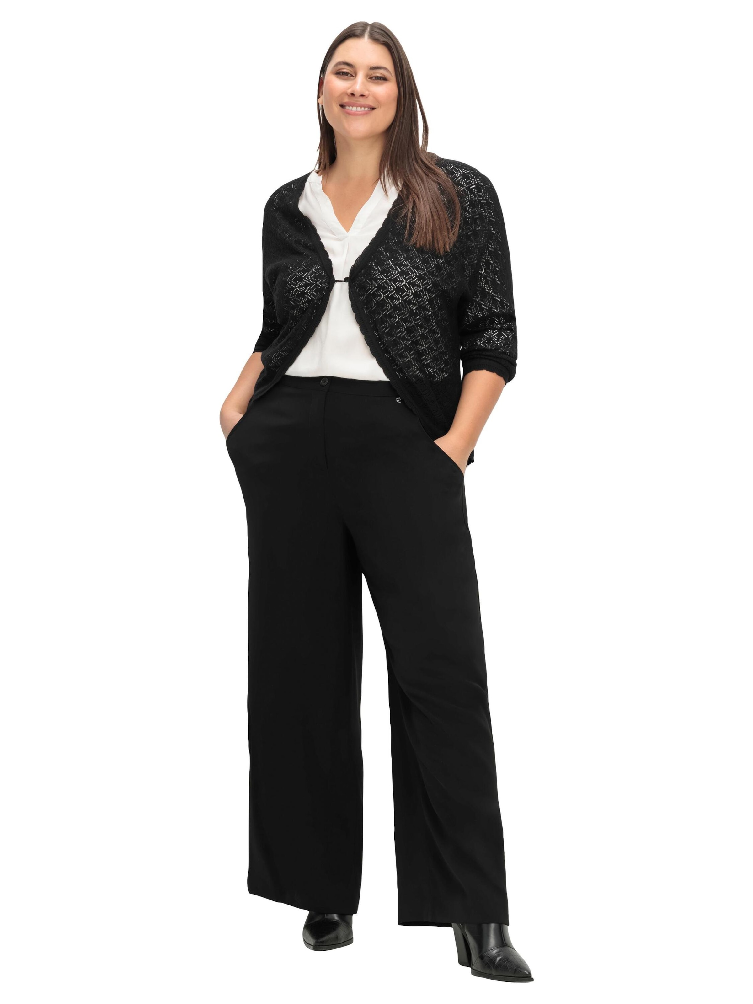 SHEEGO Широкий Штаны 'Ella' в Черный