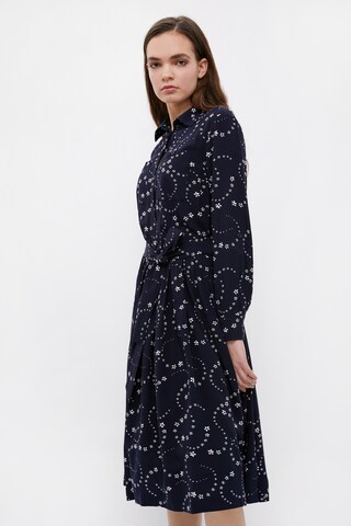 Finn Flare Jurk 'Plissee' in Blauw