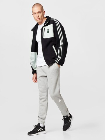 Giacca di pile funzionale 'Real Madrid Lifestyler Fleece' di ADIDAS SPORTSWEAR in nero