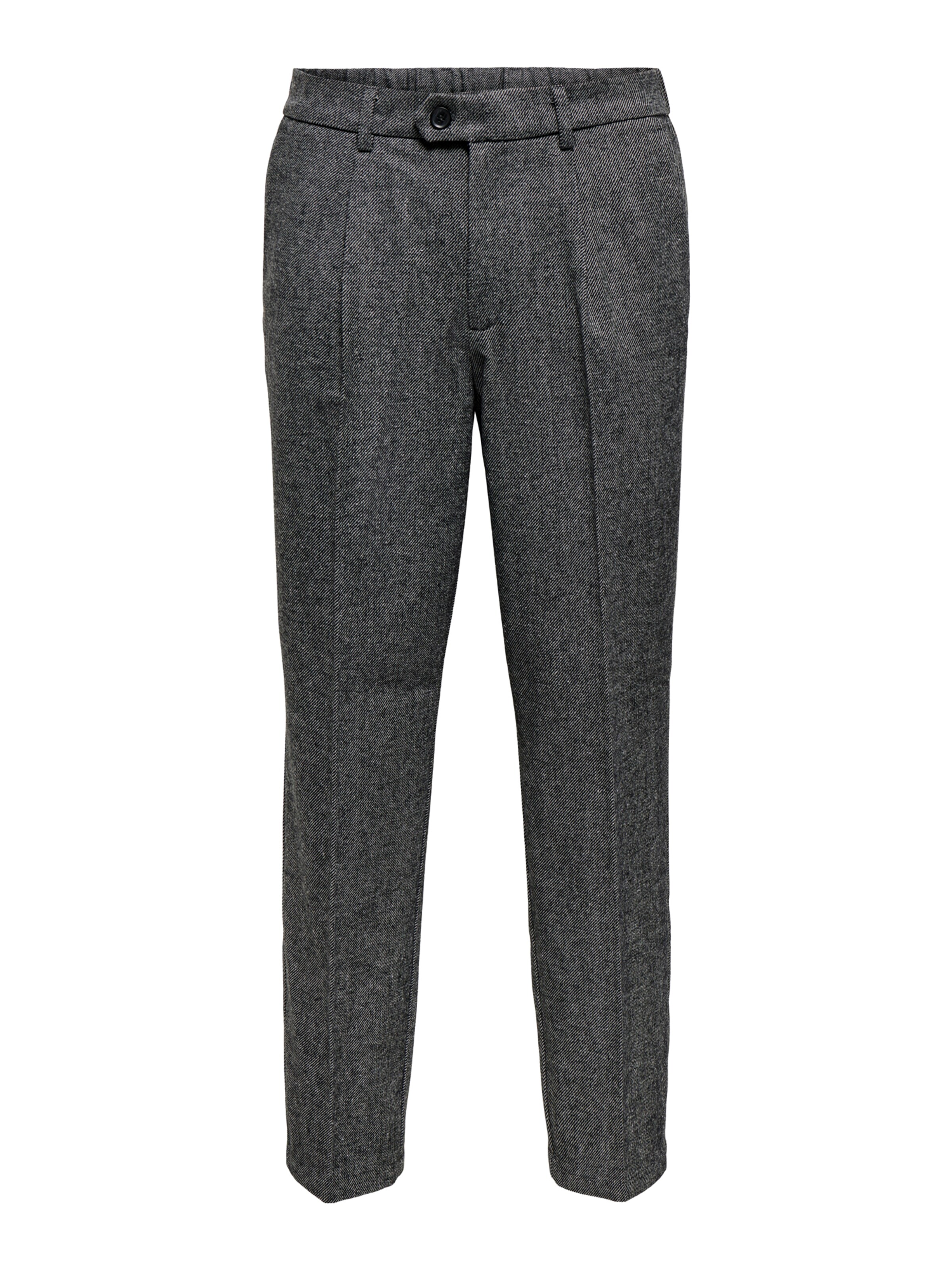 Effilé Pantalon à pince 'ONSYOKE' Only & Sons en gris : devant