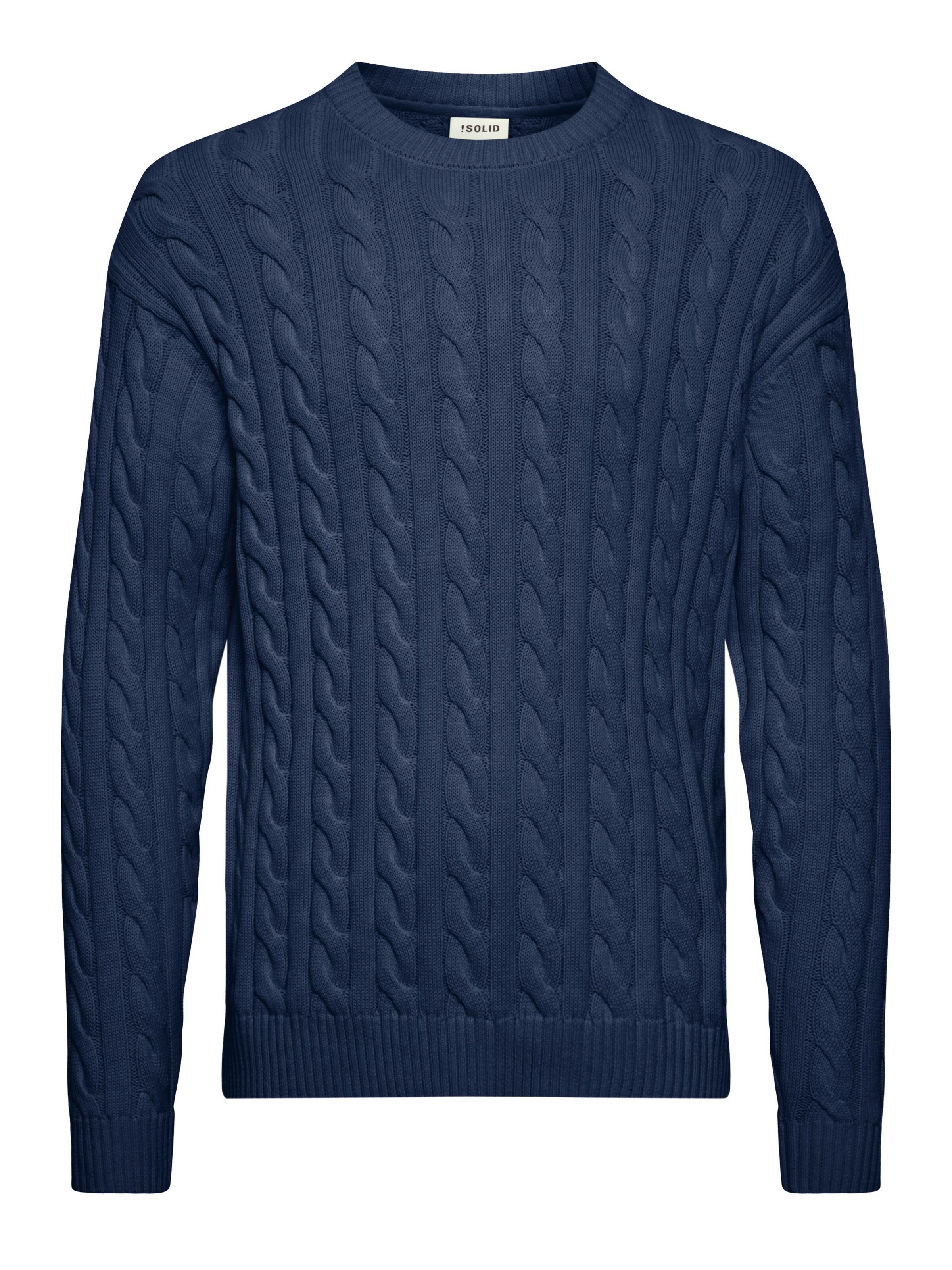 !Solid Pullover 'MALCOLM' in Blau: Vorderseite