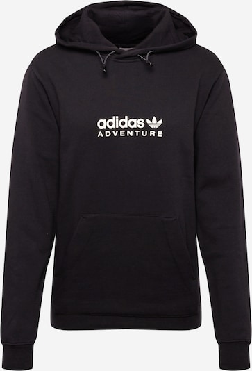 ADIDAS ORIGINALS Sportisks džemperis, krāsa - melns / dabīgi balts, Preces skats