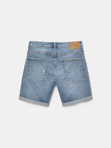 Pull&Bear Regular Jeans in Blauw