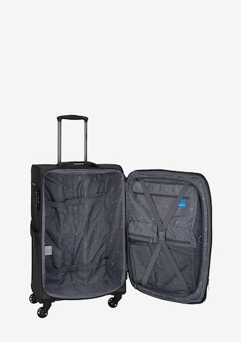 Saxoline Blue Suitcase 'Alpine' in Black