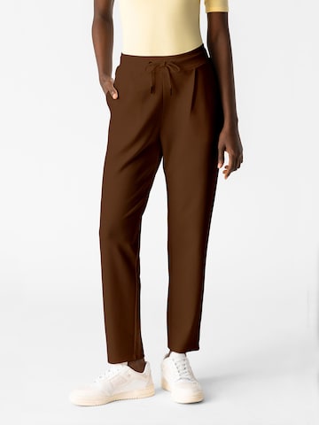 Loosefit Pantalon 'Amyy' Les Lunes en marron : devant