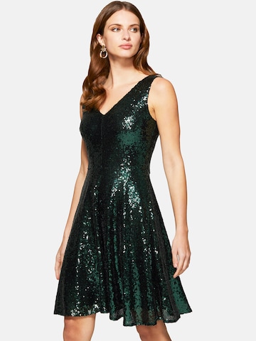HotSquash Cocktail Dress in Green: front