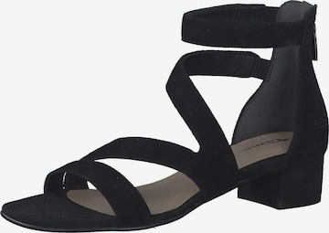 TAMARIS Strap sandal in Black: front