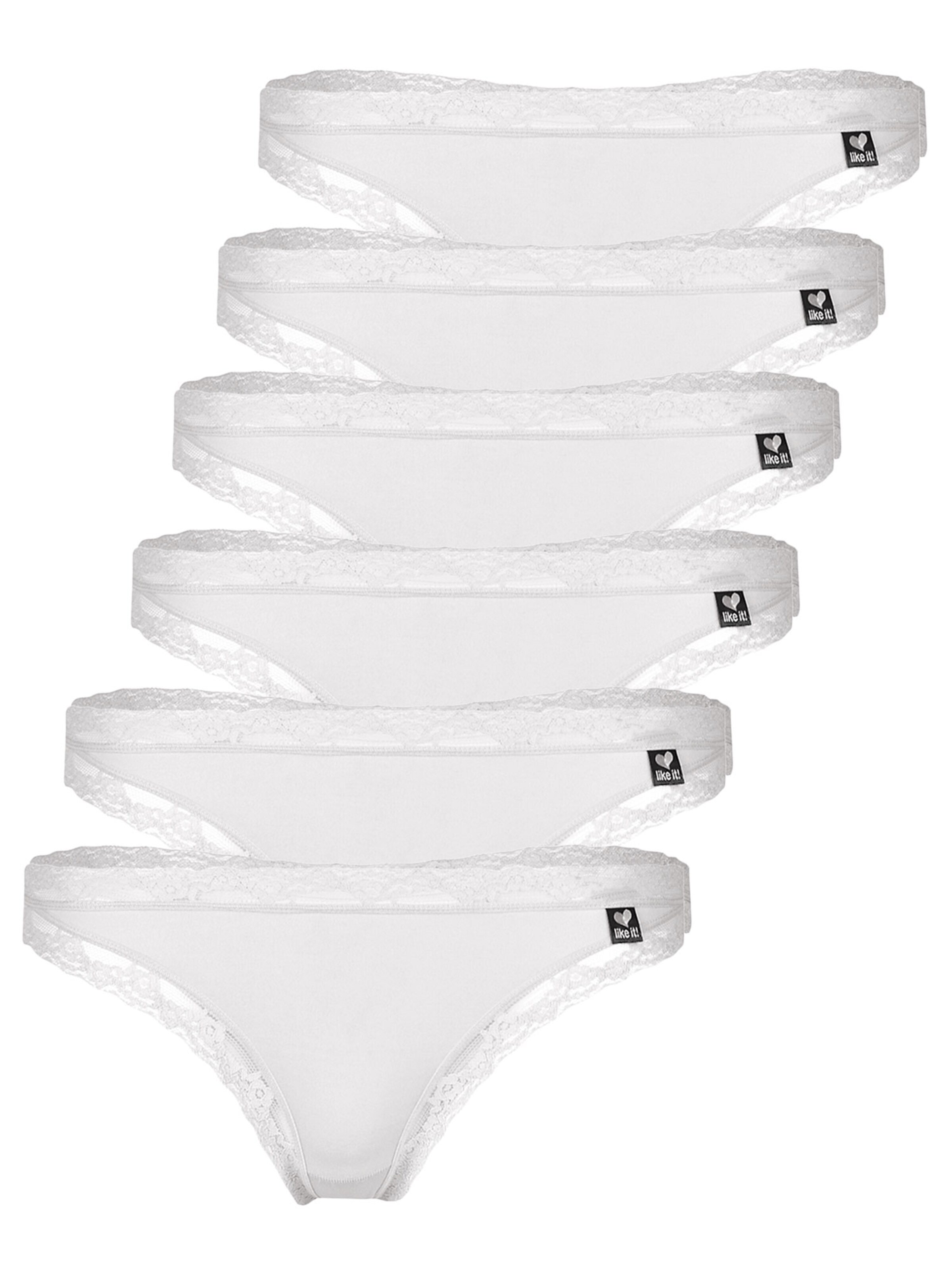 like it! Thong 'Olivia' in White