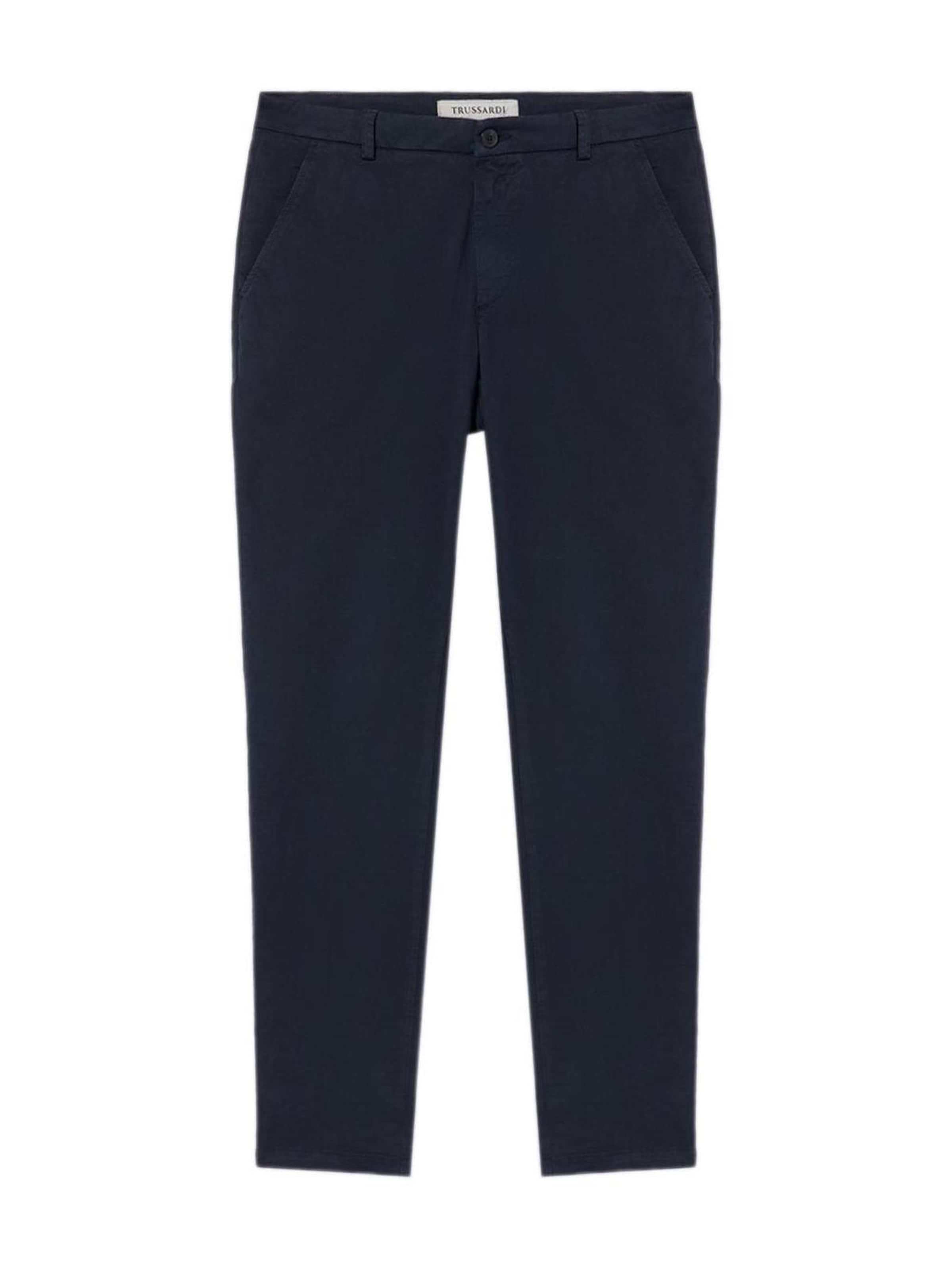 Trussardi Loosefit Broek in Blauw: voorkant