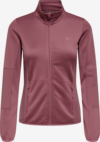 ONLY PLAY Fleece jas 'ONPJette' in Bruin: voorkant