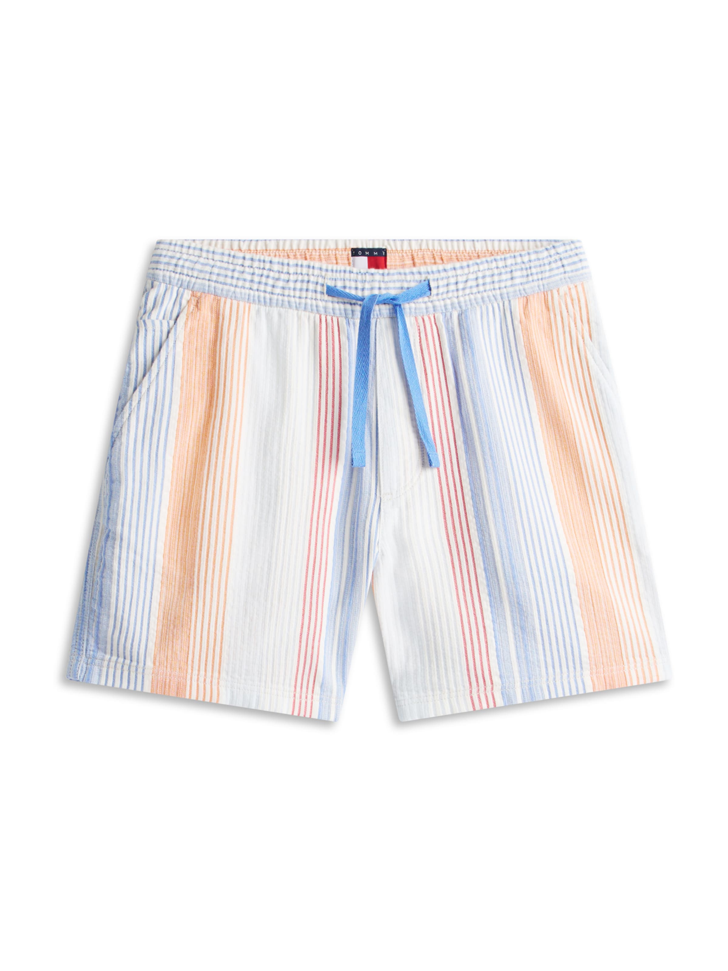 Tommy Jeans Spodnie w kolorze niebieski / pomarańczowy / białym, Podgląd produktu